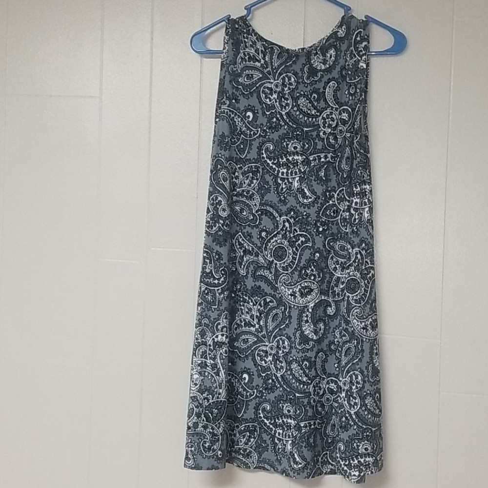 Loft Grey White And Black Slip On Dress Size XS - Picture 4 of 4